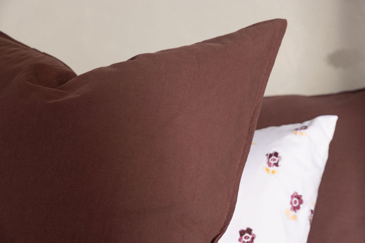 Venture Home Ronja Cushion Cover Washed Cotton - Brown 60x60