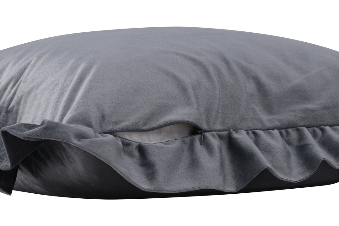 Venture Home Hailey Cushion Cover Poly Velvet - Grey 40x60