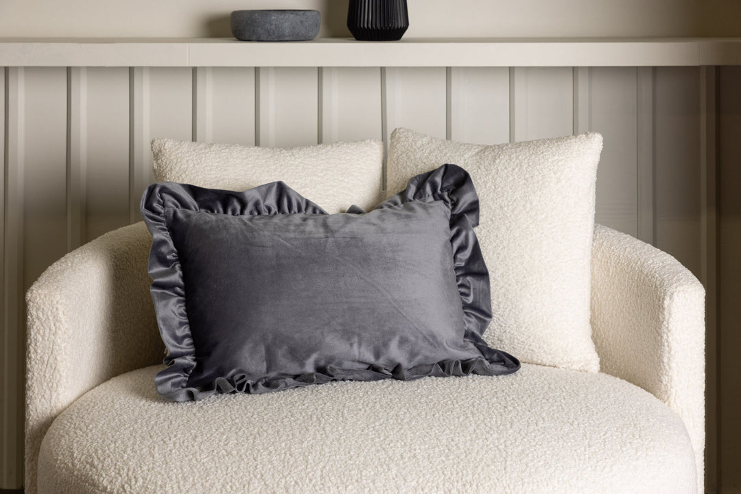 Venture Home Hailey Cushion Cover Poly Velvet - Grey 40x60