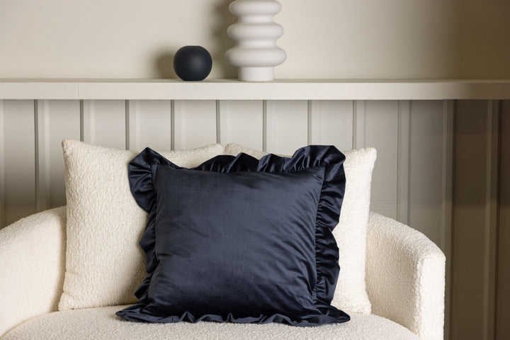 Venture Home Hailey Cushion Cover Poly Velvet - Dark Blue 50x50