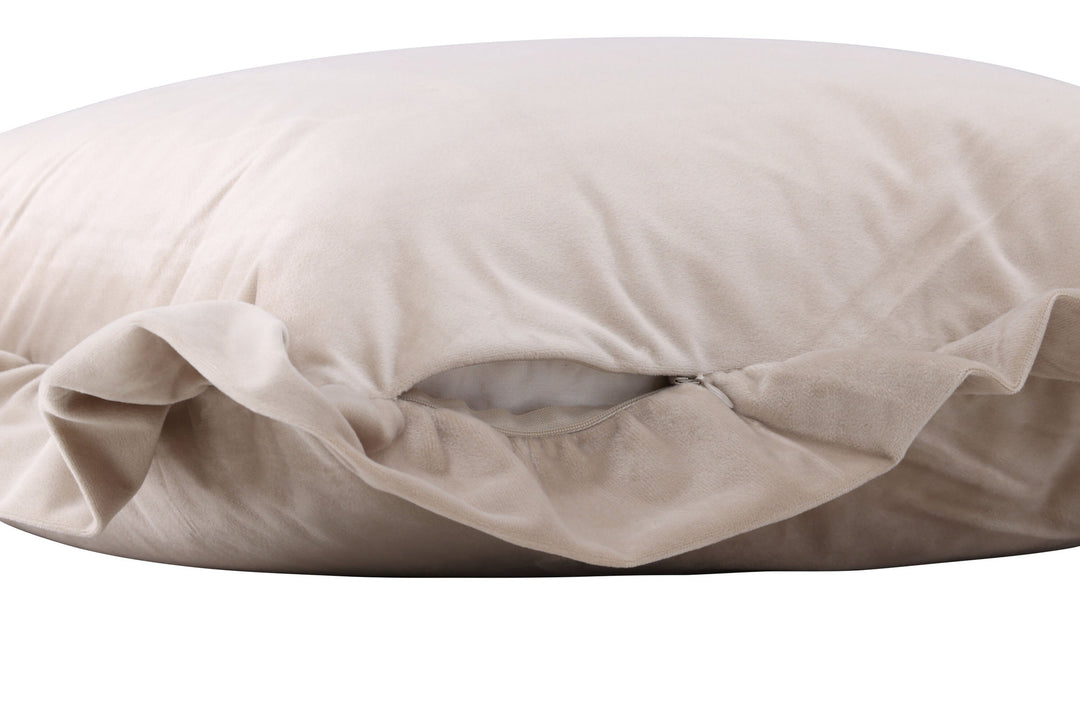 Venture Home Hailey Cushion Cover Poly Velvet - Beige 50x50