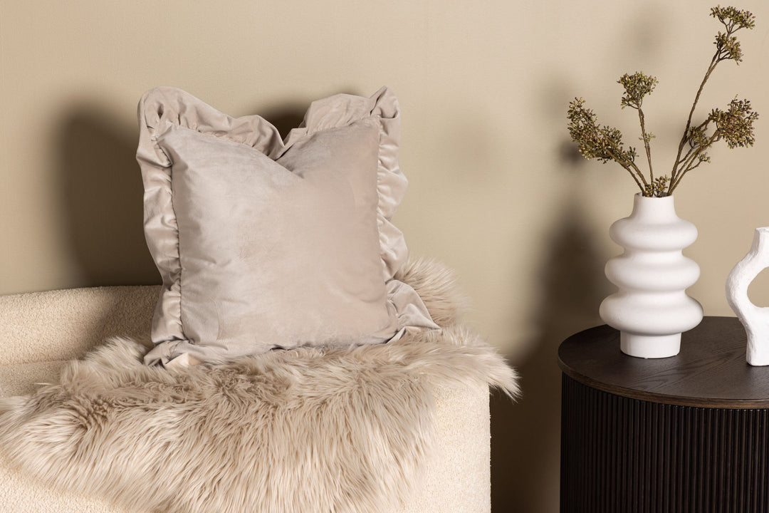 Venture Home Hailey Cushion Cover Poly Velvet - Beige 50x50