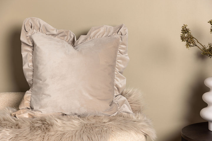 Venture Home Hailey Cushion Cover Poly Velvet - Beige 50x50