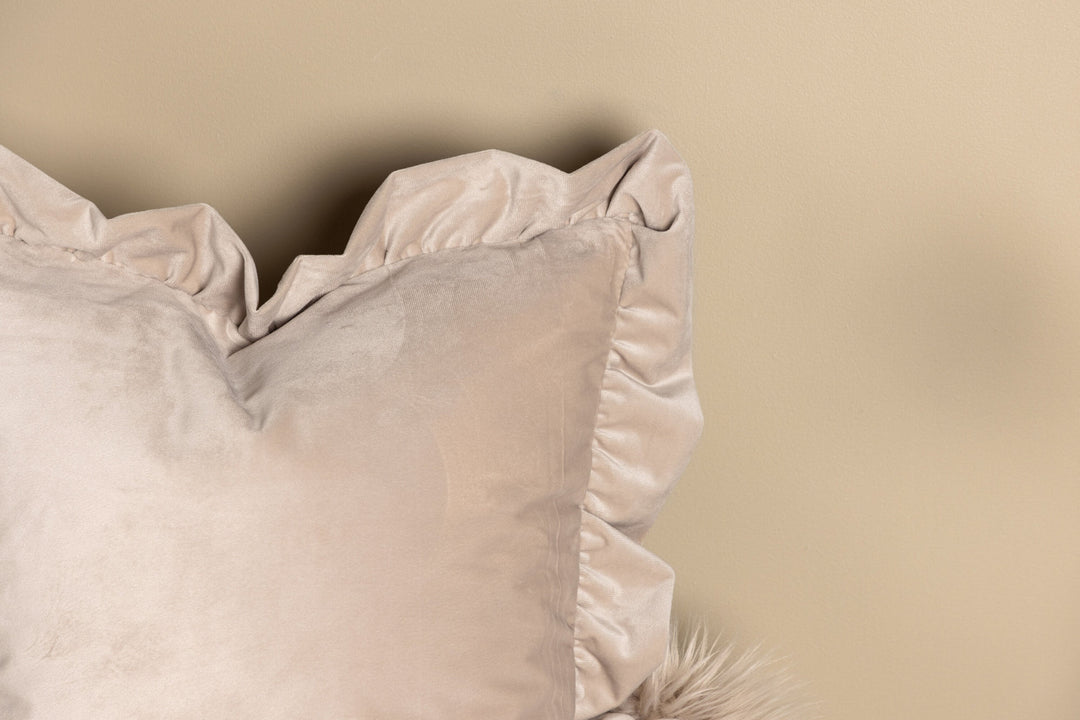 Venture Home Hailey Cushion Cover Poly Velvet - Beige 50x50