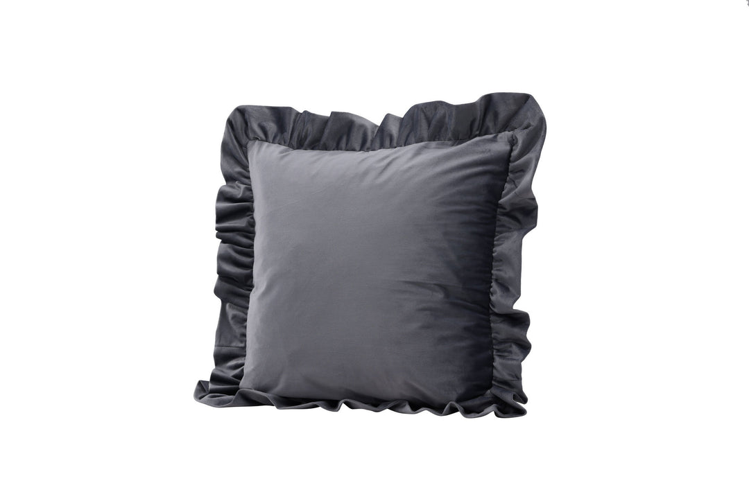 Venture Home Hailey Cushion Cover Poly Velvet - Grey 50x50