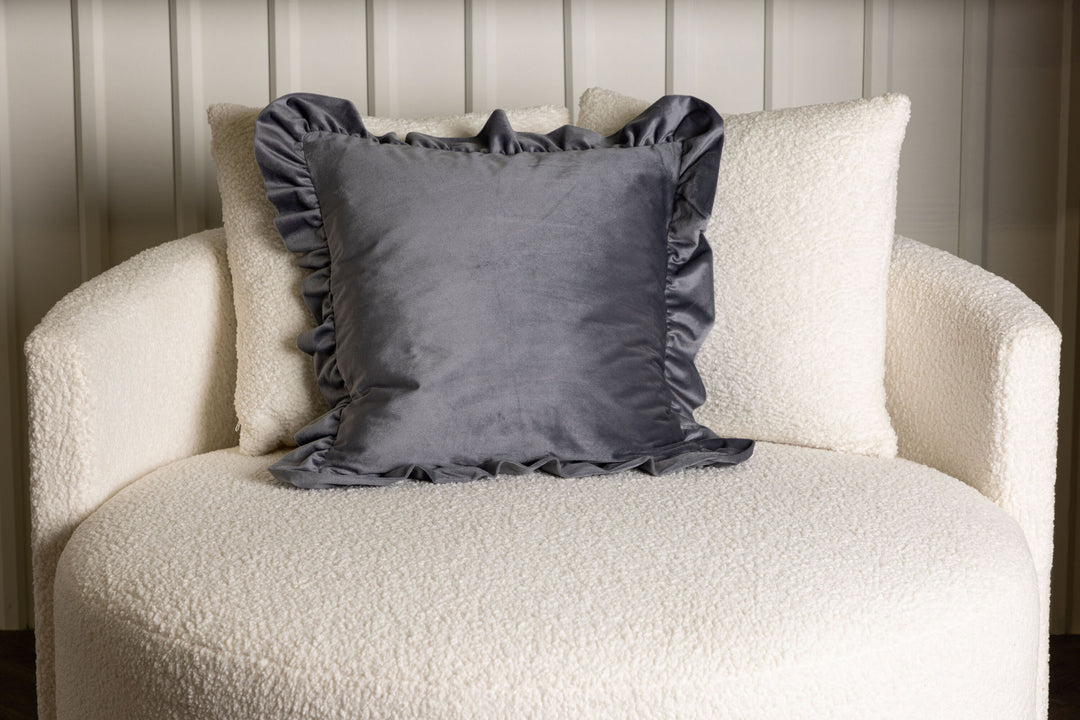 Venture Home Hailey Cushion Cover Poly Velvet - Grey 50x50