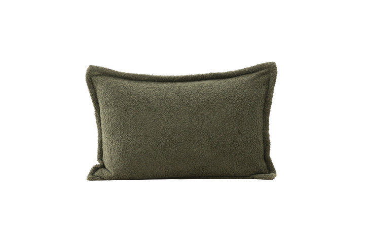 Venture Home Tuva Cushion Cover Teddy fur - Dark Green 40x60