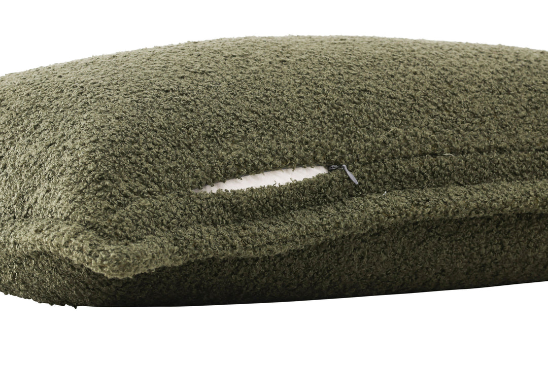 Venture Home Tuva Cushion Cover Teddy fur - Dark Green 40x60