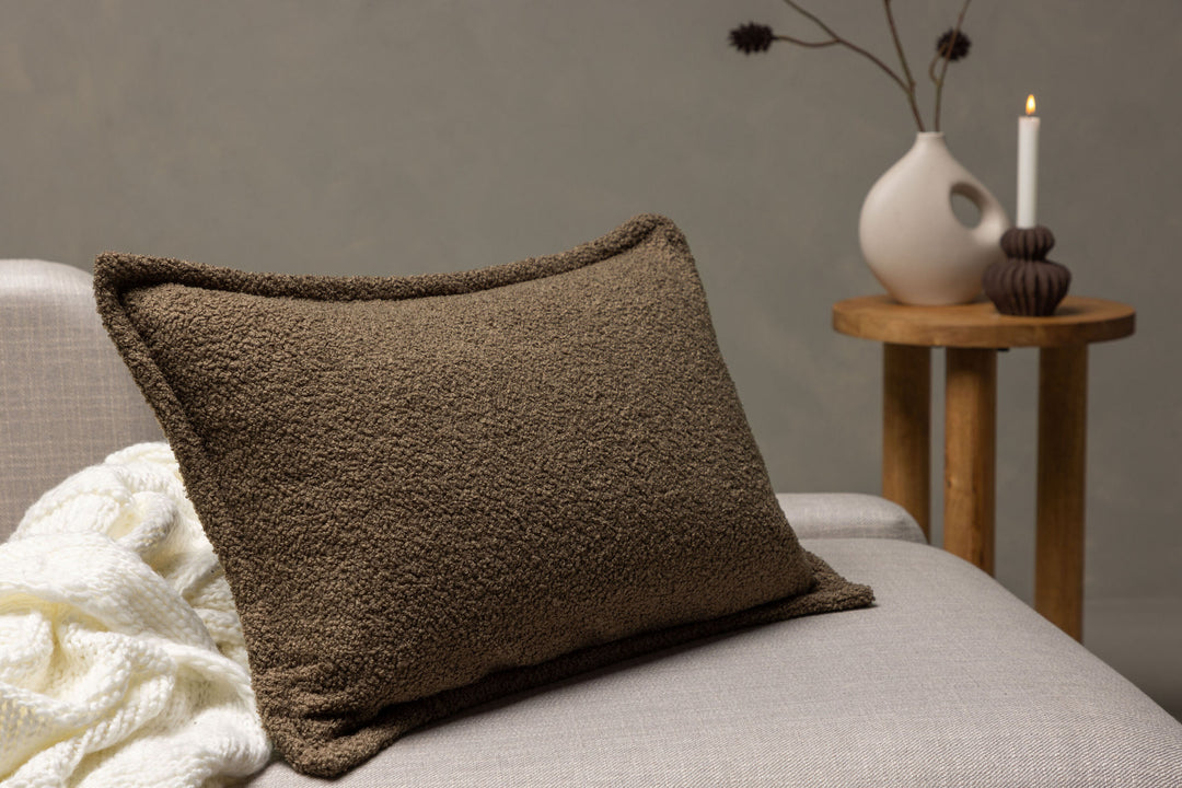 Venture Home Tuva Cushion Cover Teddy fur - Brown 40x60