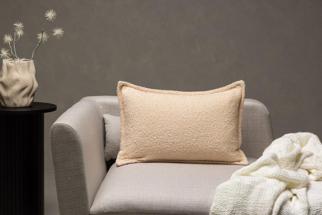 Venture Home Tuva Cushion Cover Teddy fur - White 40x60