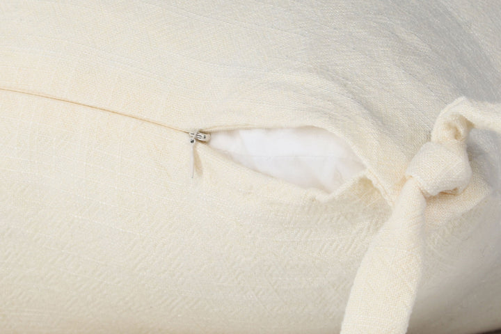 Venture Home Nora Cushion Cover Linen Viscouse - White 60x60