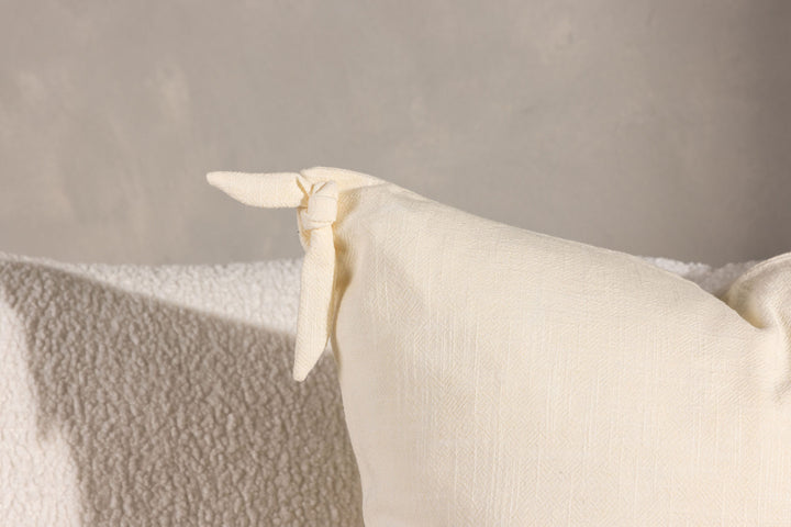 Venture Home Nora Cushion Cover Linen Viscouse - White 60x60