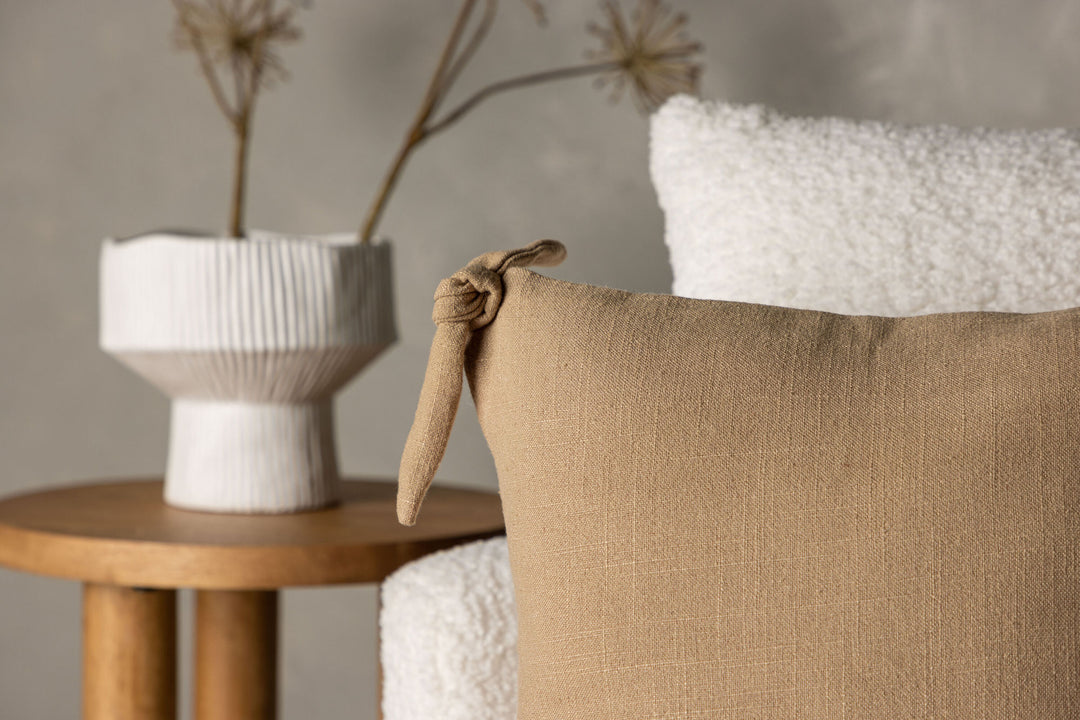 Venture Home Nora Cushion Cover Linen Viscouse - Brown 40x40