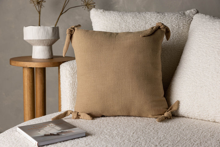 Venture Home Nora Cushion Cover Linen Viscouse - Brown 40x40