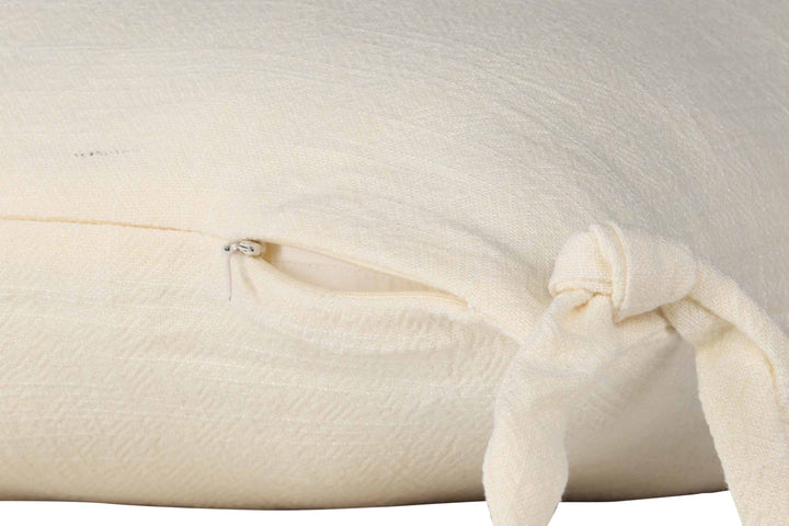 Venture Home Nora Cushion Cover Linen Viscouse - White 40x40