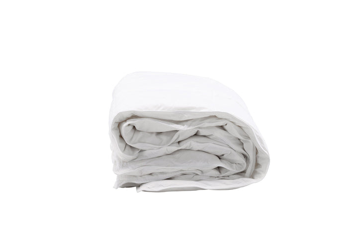 Venture Home Astrid Duvet Cotton Fabric, Feather&Poly Fiber Blending filling 450gsm - White / 200x150