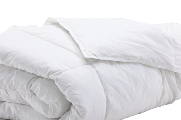 Venture Home Astrid Duvet Cotton Fabric, Feather&Poly Fiber Blending filling 450gsm - White / 200x150