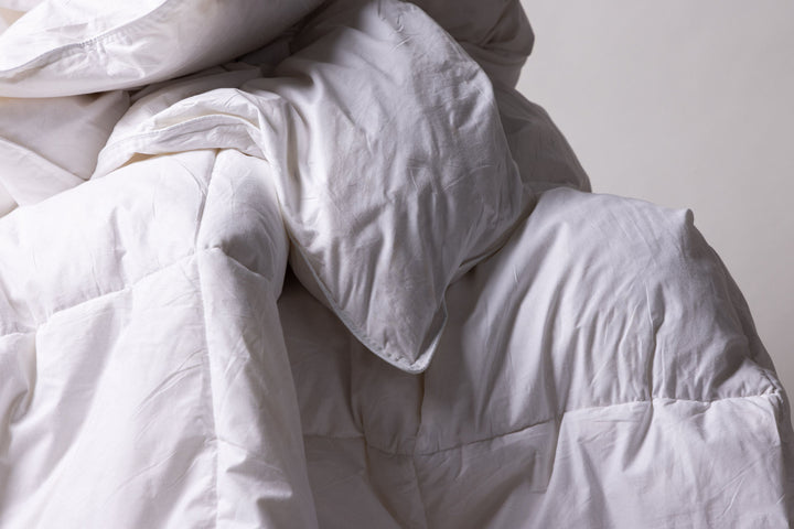 Venture Home Astrid Duvet Cotton Fabric, Feather&Poly Fiber Blending filling 450gsm - White / 200x150