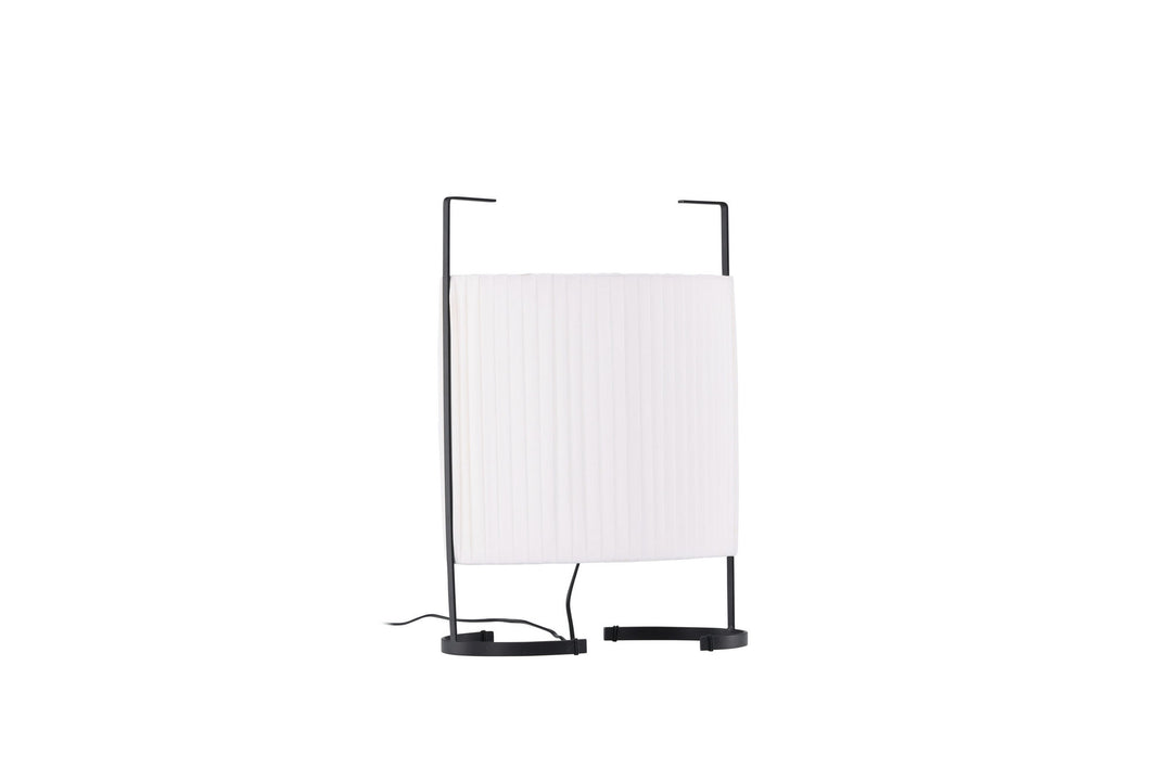 Venture Home Rennes - Small Floor Lamp - Black / White fabric