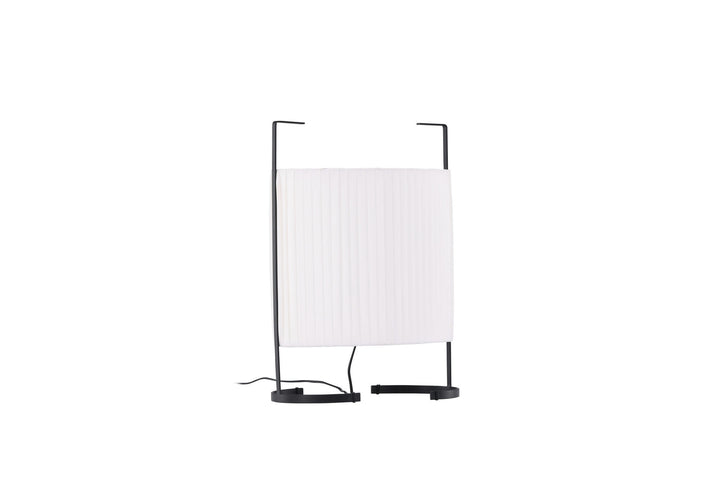 Venture Home Rennes - Small Floor Lamp - Black / White fabric