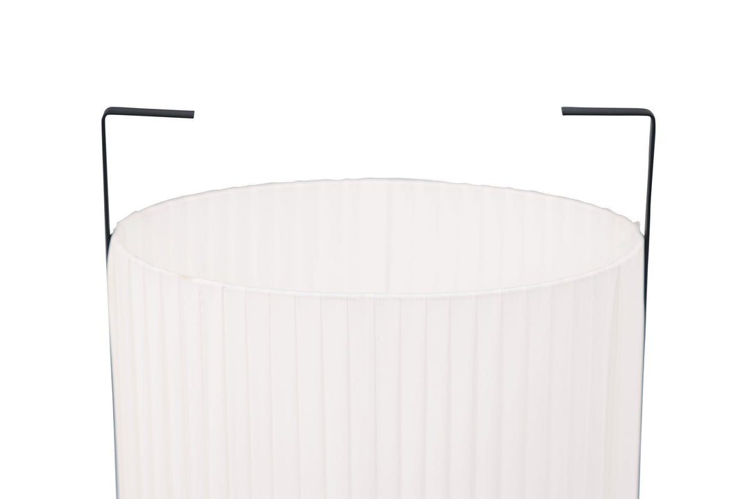 Venture Home Rennes - Small Floor Lamp - Black / White fabric