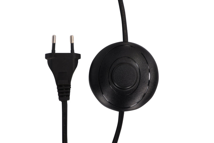 Venture Home Rennes - Small Floor Lamp - Black / White fabric