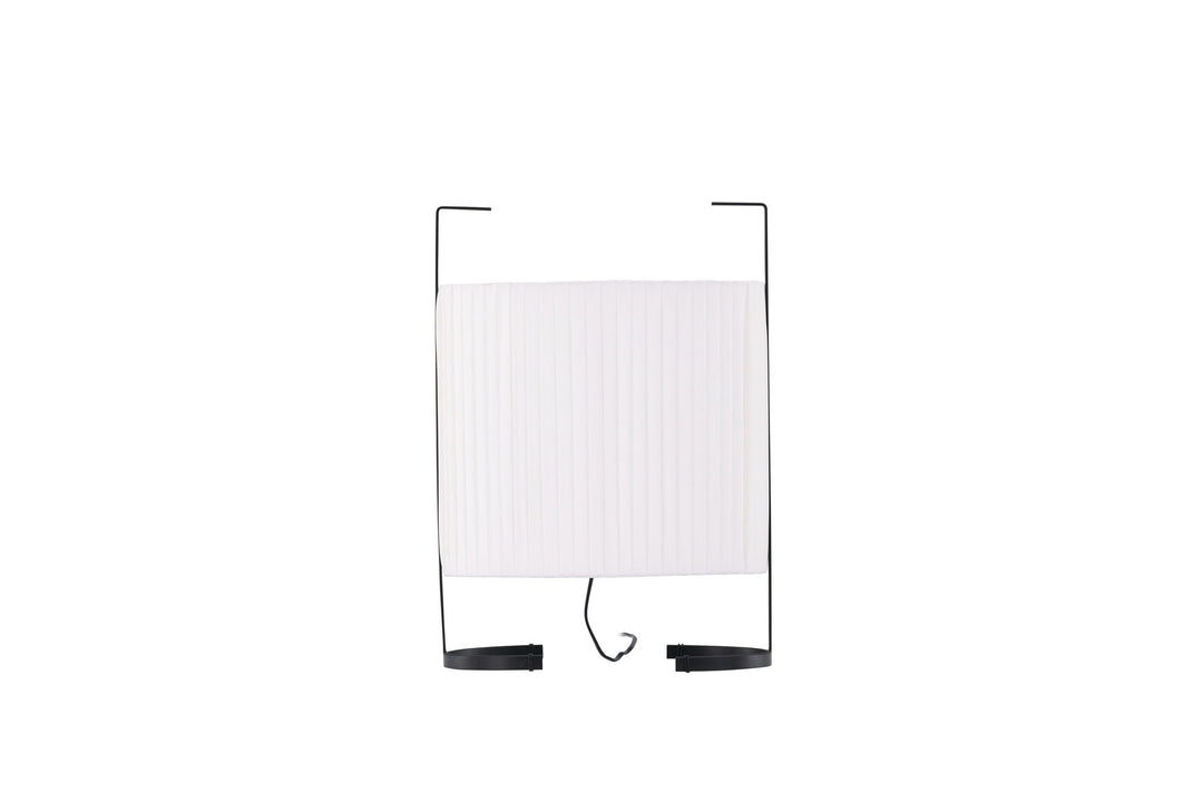 Venture Home Rennes - Small Floor Lamp - Black / White fabric