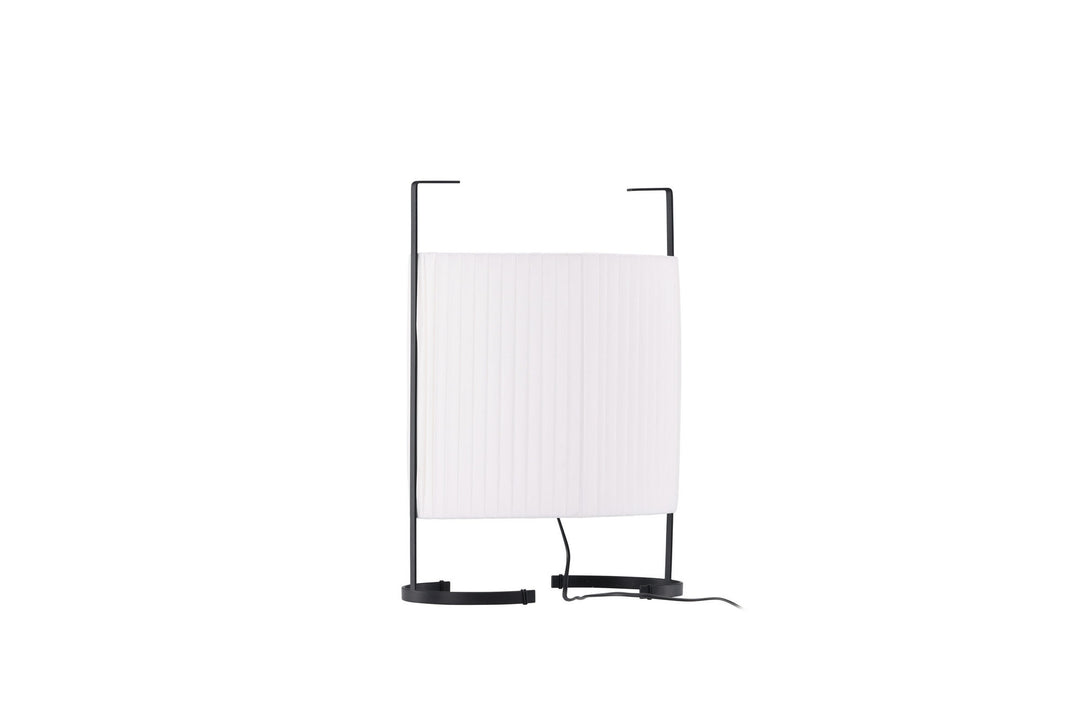 Venture Home Rennes - Small Floor Lamp - Black / White fabric