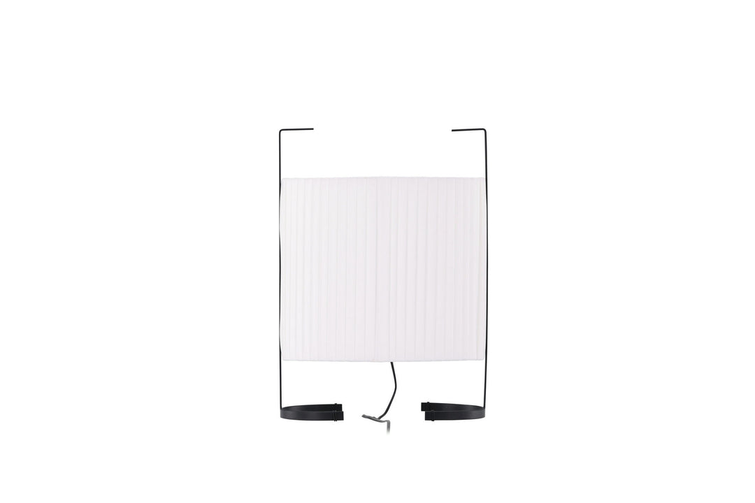 Venture Home Rennes - Small Floor Lamp - Black / White fabric