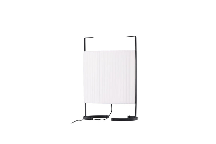 Venture Home Rennes - Small Floor Lamp - Black / White fabric