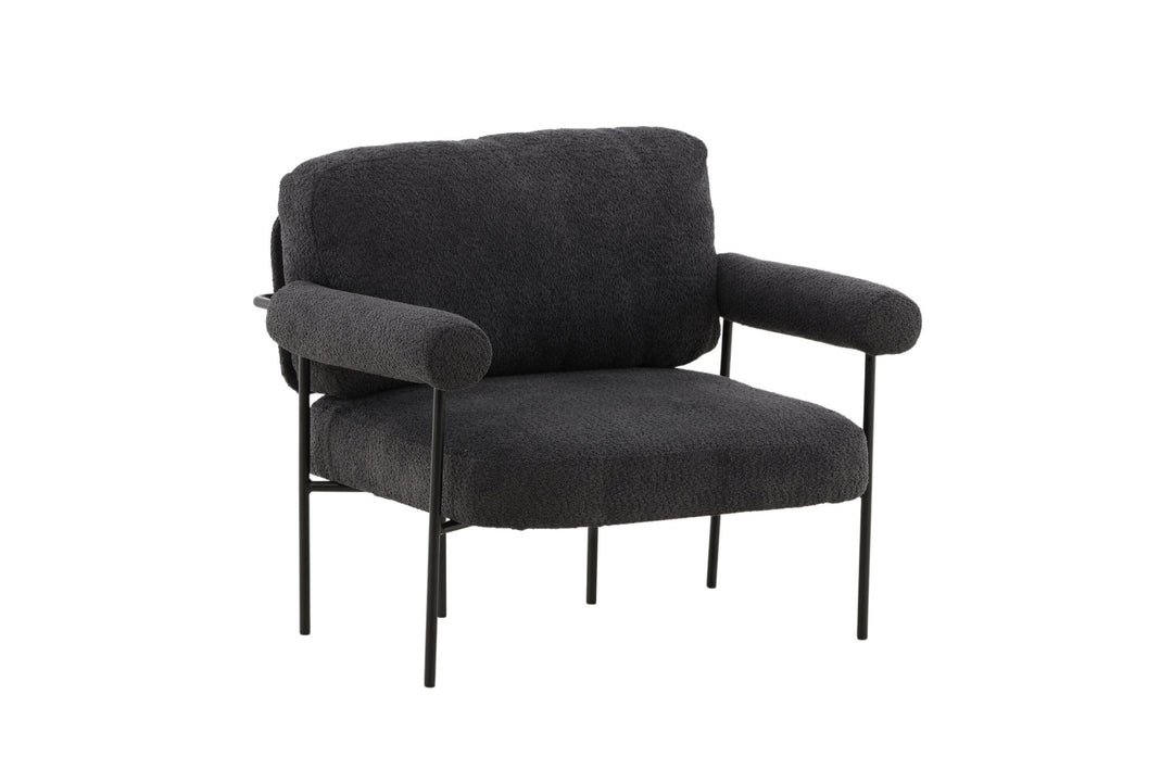 Vind Tillberga x Josefin Lustig - Arm Chair - Dark Grey Boucle