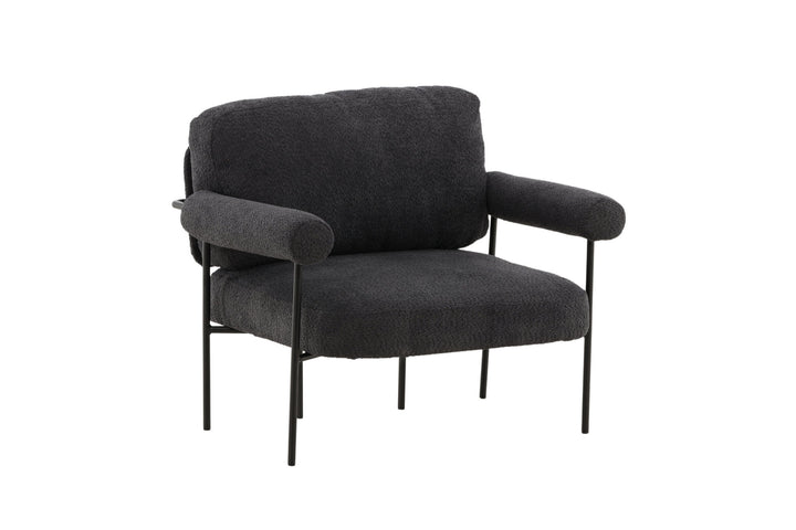 Vind Tillberga x Josefin Lustig - Arm Chair - Dark Grey Boucle