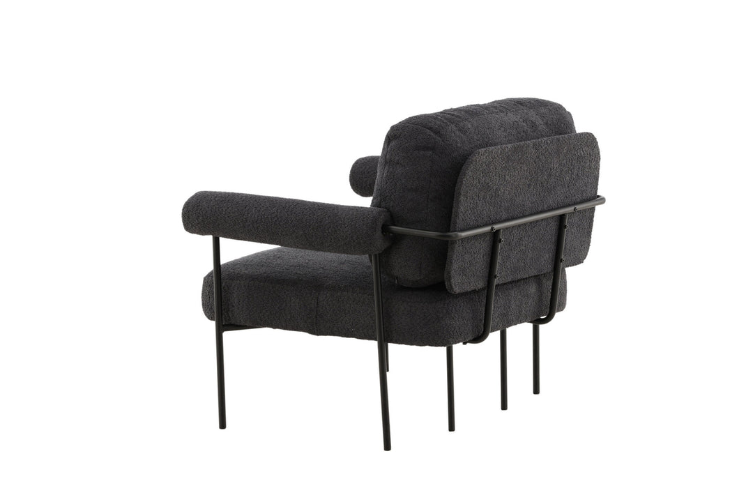 Vind Tillberga x Josefin Lustig - Arm Chair - Dark Grey Boucle