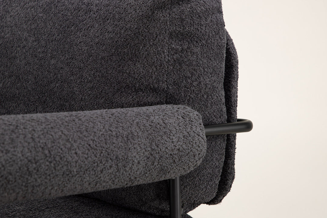 Vind Tillberga x Josefin Lustig - Arm Chair - Dark Grey Boucle