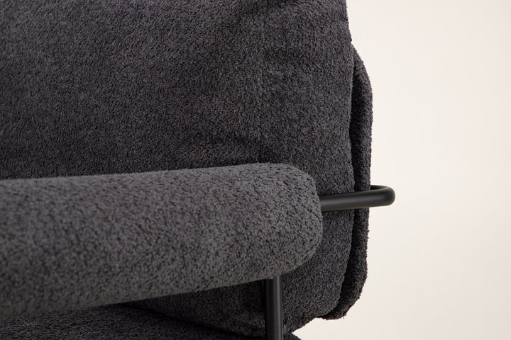 Vind Tillberga x Josefin Lustig - Arm Chair - Dark Grey Boucle