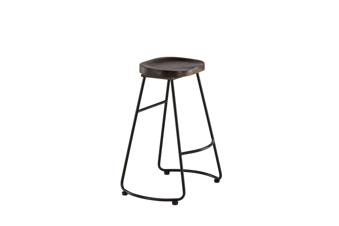 Venture Home Ozark Bar Chair 2-pack - Zinklook / Dark Walnut Wood
