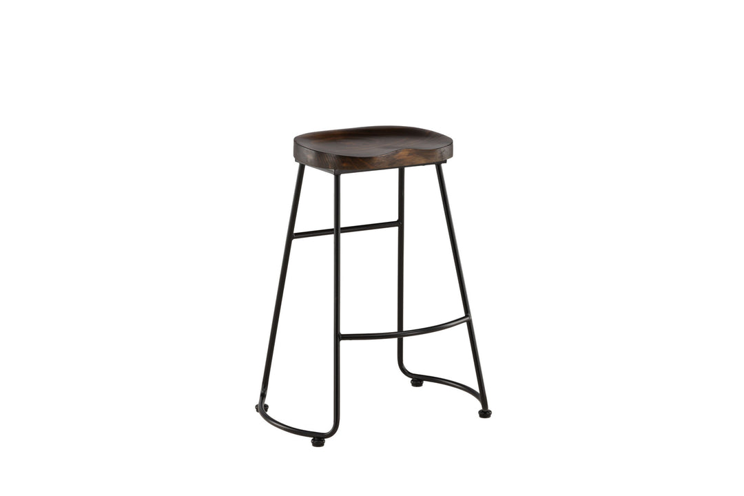 Venture Home Ozark Bar Chair 2-pack - Zinklook / Dark Walnut Wood