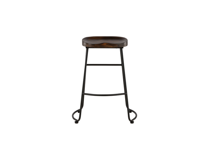 Venture Home Ozark Bar Chair 2-pack - Zinklook / Dark Walnut Wood