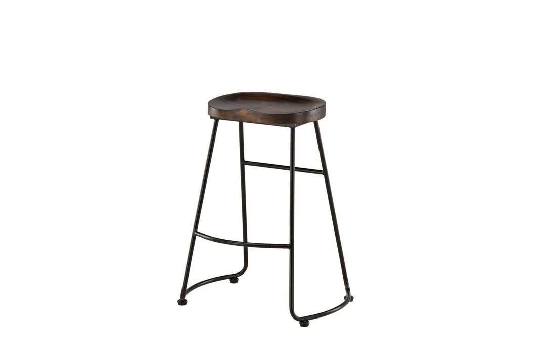 Venture Home Ozark Bar Chair 2-pack - Zinklook / Dark Walnut Wood