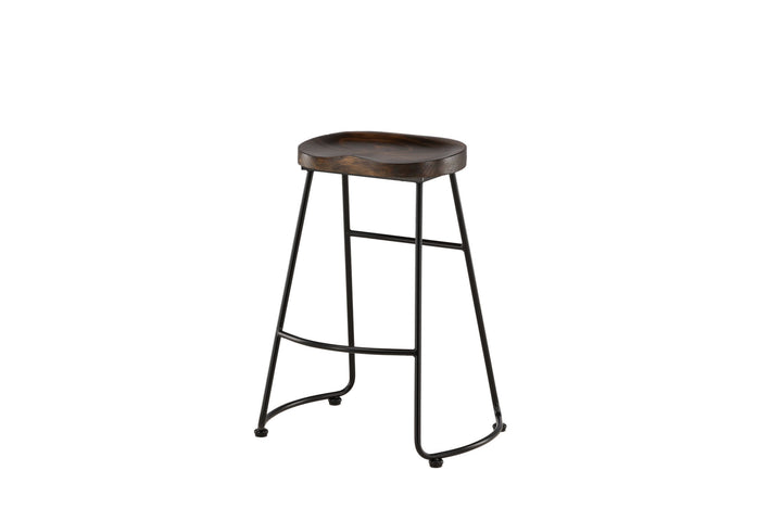 Venture Home Ozark Bar Chair 2-pack - Zinklook / Dark Walnut Wood