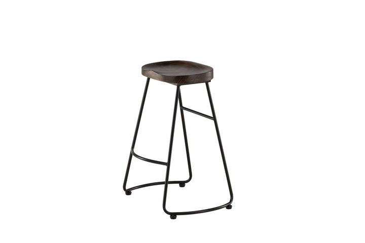 Venture Home Ozark Bar Chair 2-pack - Zinklook / Dark Walnut Wood