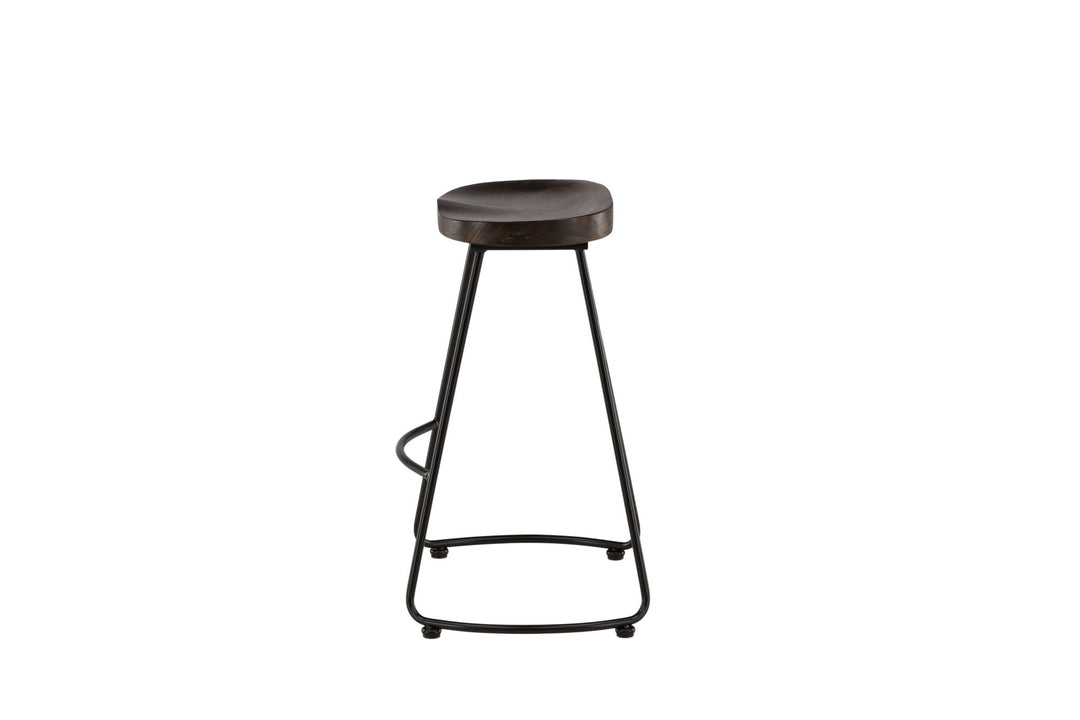 Venture Home Ozark Bar Chair 2-pack - Zinklook / Dark Walnut Wood