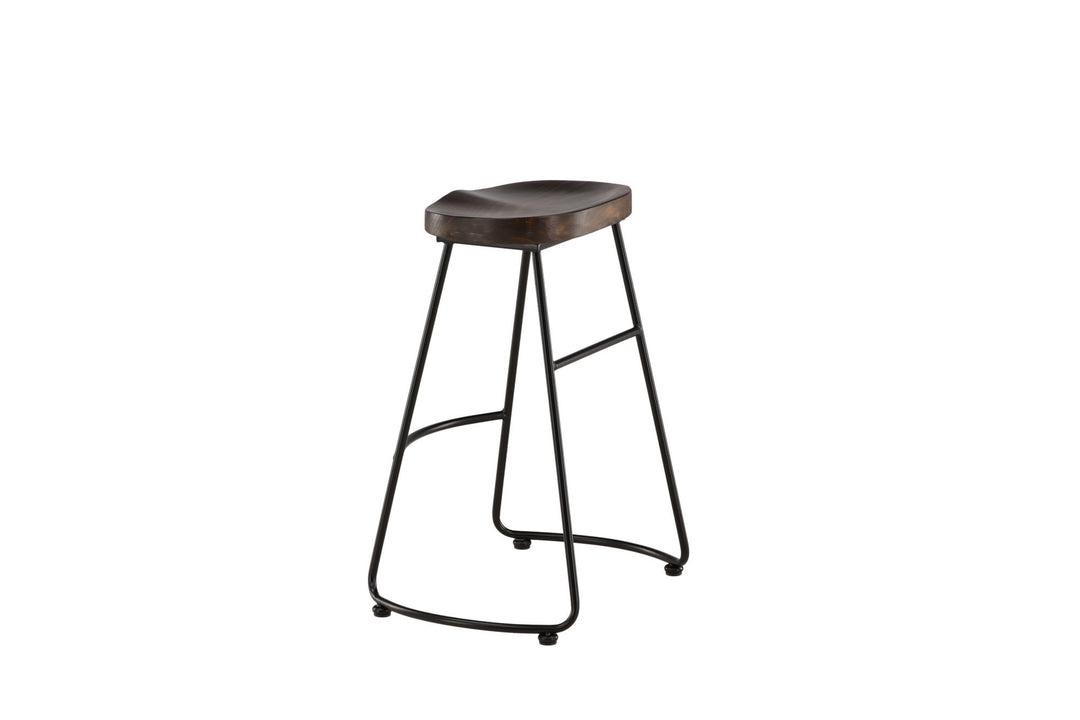 Venture Home Ozark Bar Chair 2-pack - Zinklook / Dark Walnut Wood
