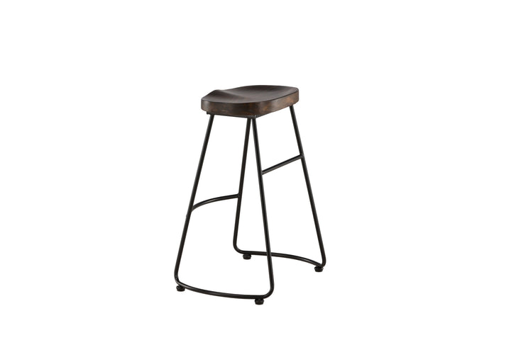 Venture Home Ozark Bar Chair 2-pack - Zinklook / Dark Walnut Wood