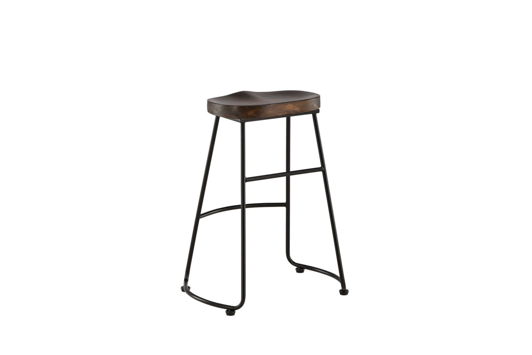 Venture Home Ozark Bar Chair 2-pack - Zinklook / Dark Walnut Wood