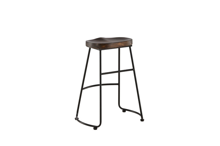 Venture Home Ozark Bar Chair 2-pack - Zinklook / Dark Walnut Wood