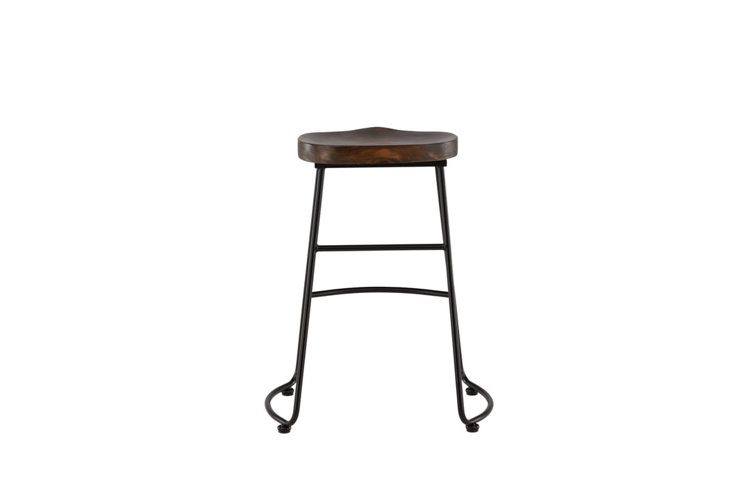 Venture Home Ozark Bar Chair 2-pack - Zinklook / Dark Walnut Wood