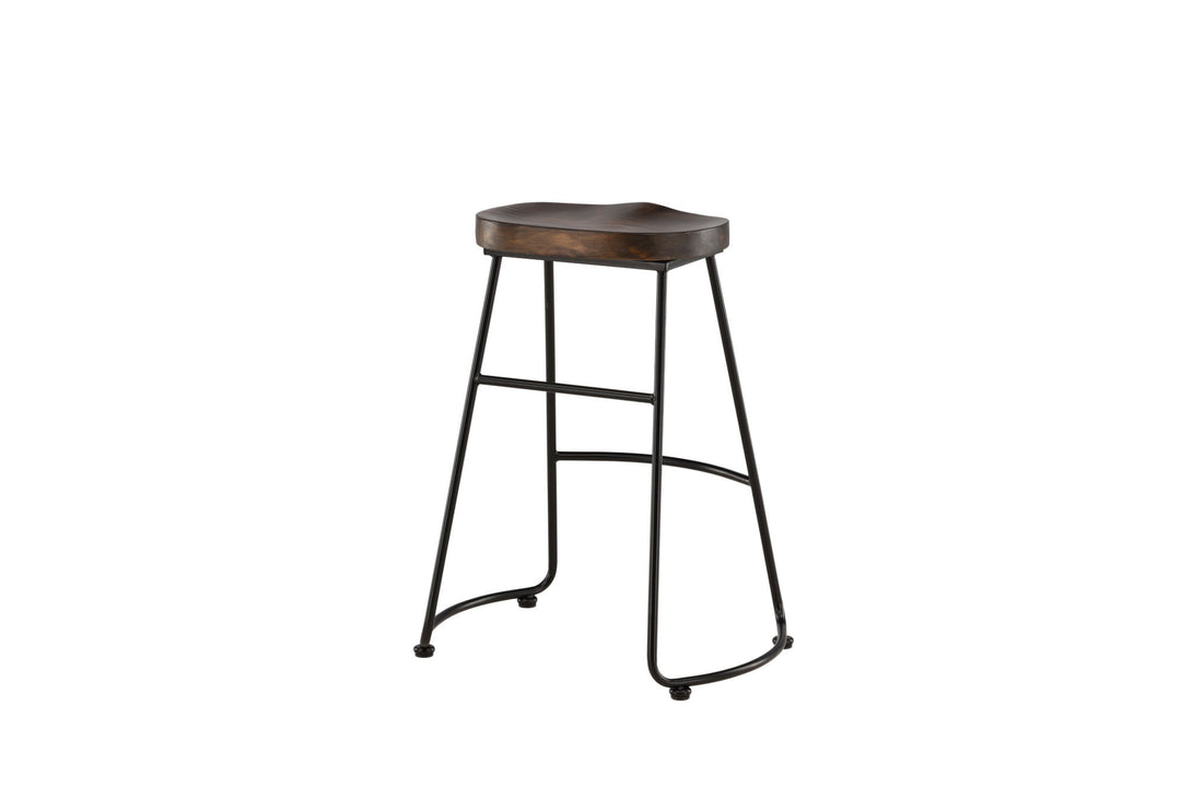 Venture Home Ozark Bar Chair 2-pack - Zinklook / Dark Walnut Wood