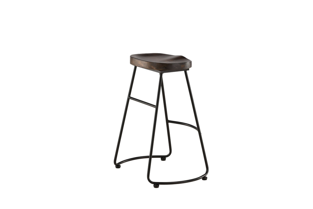 Venture Home Ozark Bar Chair 2-pack - Zinklook / Dark Walnut Wood