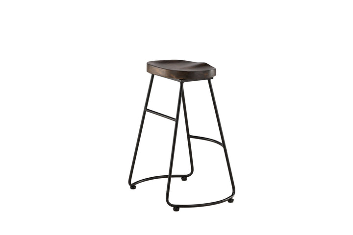Venture Home Ozark Bar Chair 2-pack - Zinklook / Dark Walnut Wood